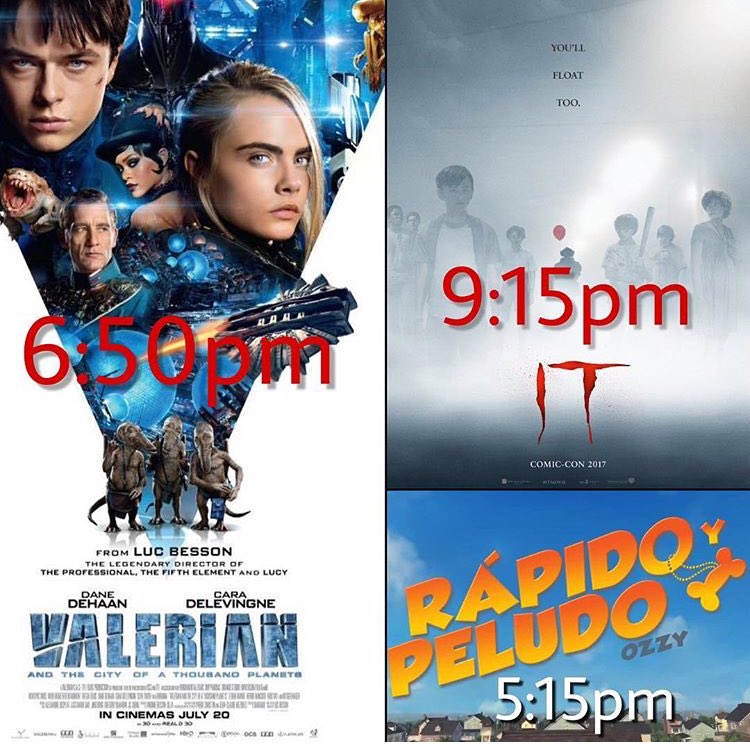 Esta es nuestra cartelera 🎥 recuerda que contamos con punto de venta 🍿>>