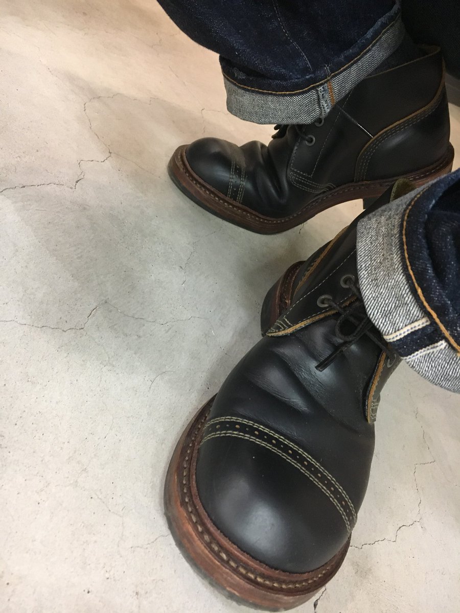 b124rocks's tweet photo. 色の濃さが違う…けどまぁ良い♪😊
まだまだ硬いよおっかさん(゚∀゚)
#毎日デニム #RW4633 #redwing #ナイジェルウィング #tcbジーンズ #2nd #ダルチ #sd103 https://t.co/6oALo5t6tn