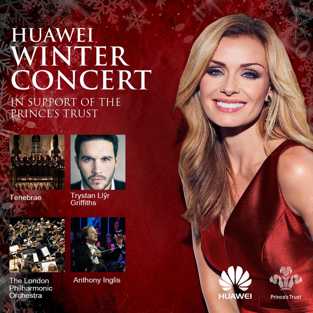 HuaweiUK's tweet photo. Tickets now available for #HuaweiWinterConcert with all proceeds to be donated to @PrincesTrust Buy tickets here: https://t.co/HSFB3CDOAY https://t.co/jY5qZjdr8r