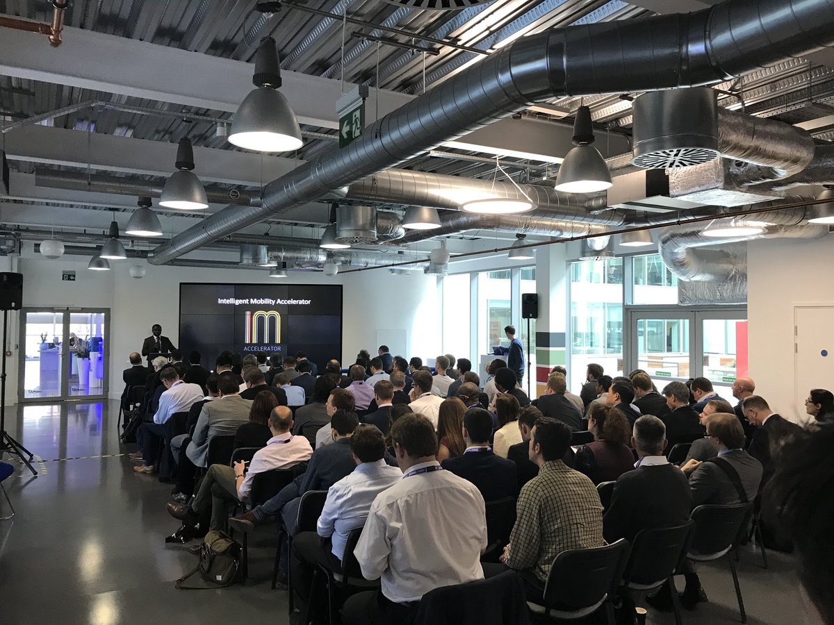 WayraUK's tweet photo. Raphael Ani of @WayraUK kicks off the #IMAccelerator, which aims to transform UK transportation. @TSCatapult @networkrail @thoughtworks https://t.co/XBXrucJXpx