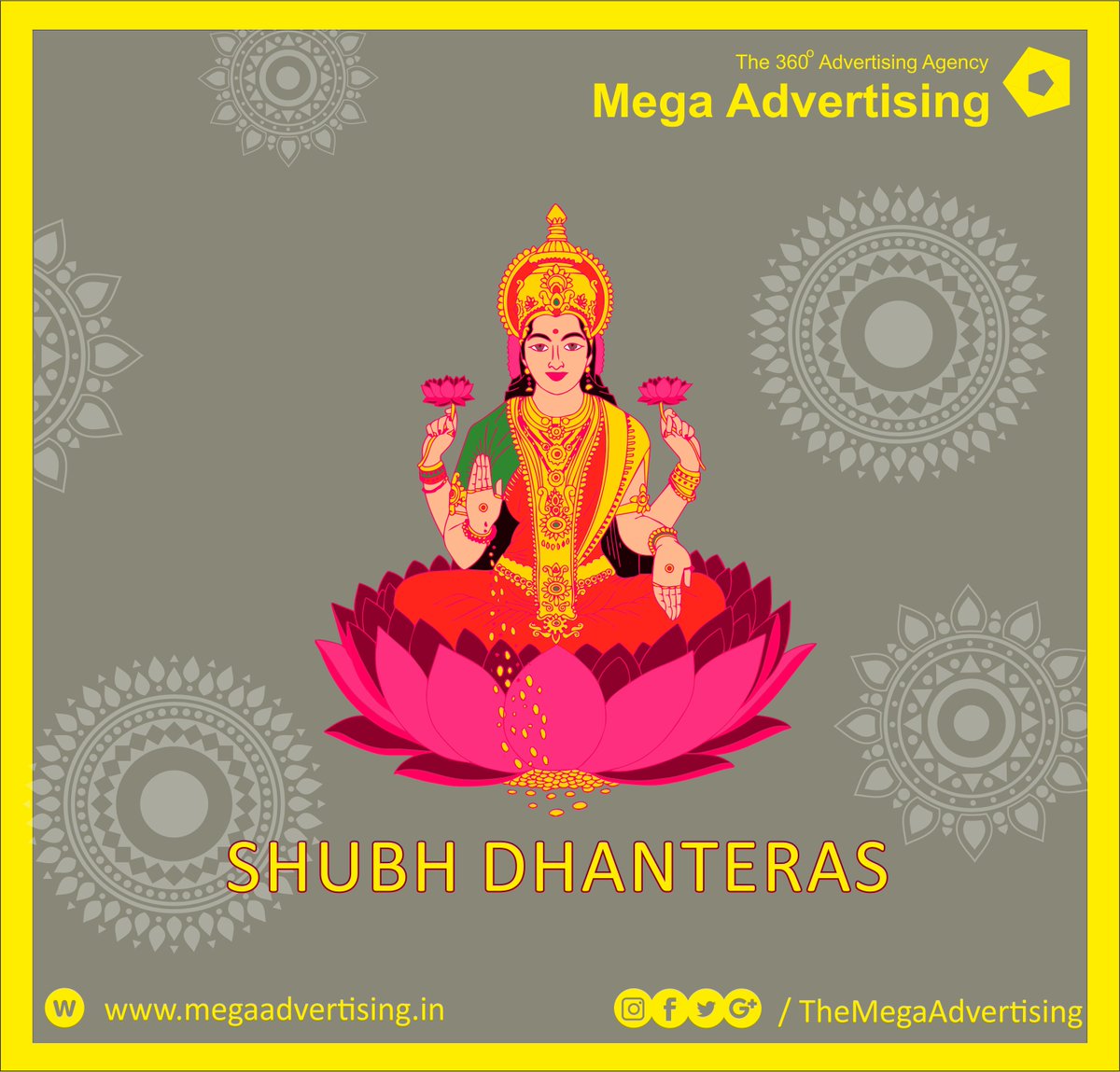 AdvertisingMega's tweet image. May this #Dhanteras celebrations endow you with opulence &amp;amp; prosperity#Happiness comes at your steps Wishing many bright future in your Life