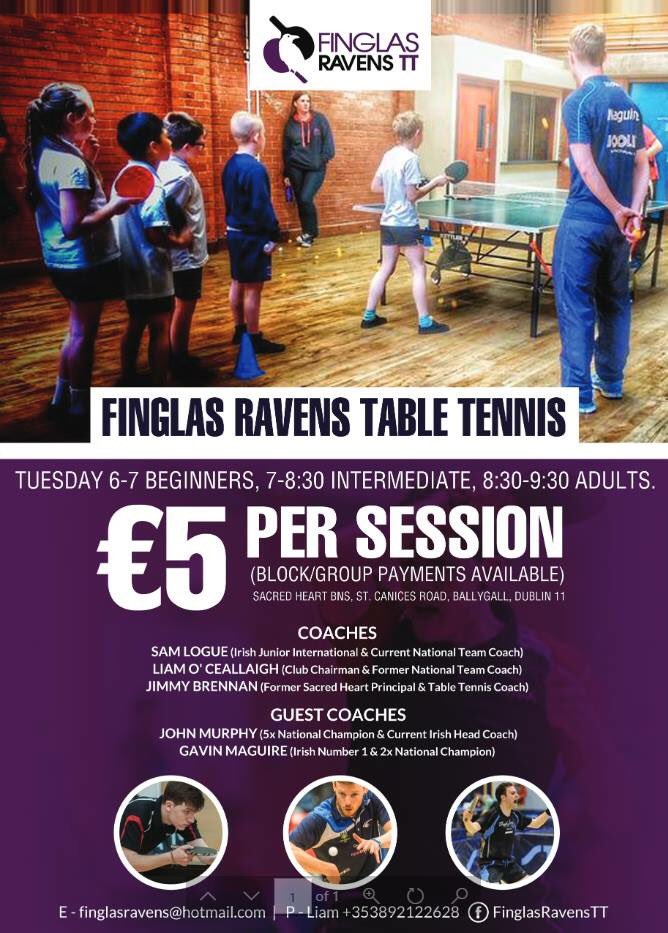 Despite Sacred Heart School being closed today, we WILL be going ahead tonight as normal. 

See you from 6 onwards! #FinglasRavens