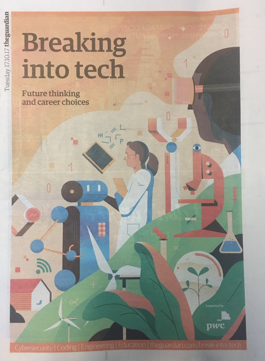 emzylee91's tweet photo. Today I feature in @guardian Breaking into tech supplement :) #maths #mathsgraduate #careers #biostatistician https://t.co/vpX55es2wR