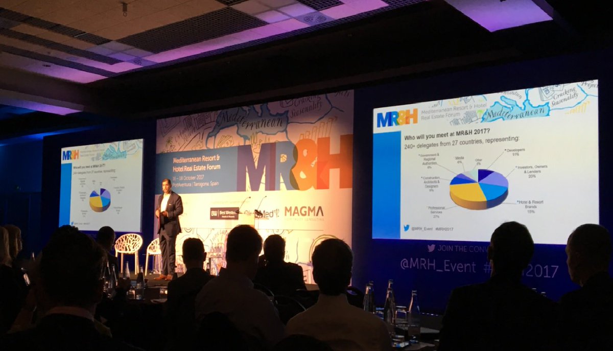 Arbitrage_RE's tweet photo. Attending the Opening plenary @MRH_Event#MRH2017,analysing latest economic and investment trends in the Mediterranean,PortAventura,Spain https://t.co/vbUhviiF3w