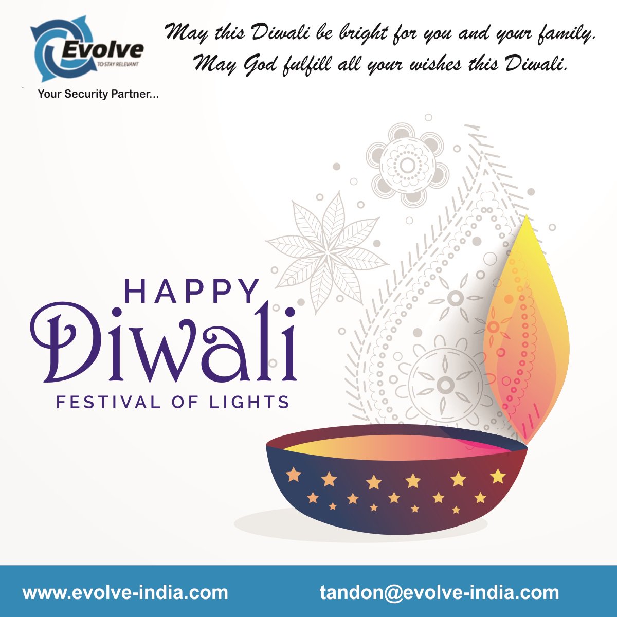 OraDect's tweet image. Happy Diwali from Team Evolve!