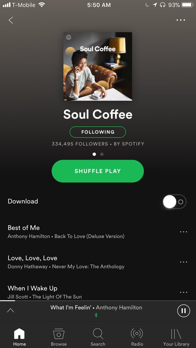DanSimpsonMusic's tweet photo. @Spotify nails it. #coffee ☕️ https://t.co/Mj1dKUIbHP