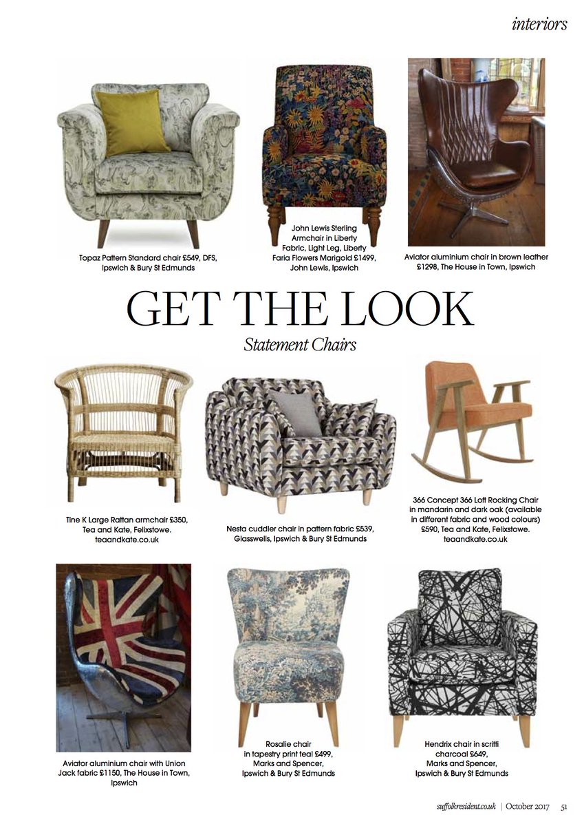 sfk_resident's tweet photo. #Statementchairs are a big trend for #autumn...here are our favourites from @teaandkateshop @TheHouseInTown @Glasswells and more https://t.co/jSmPEaJnxw