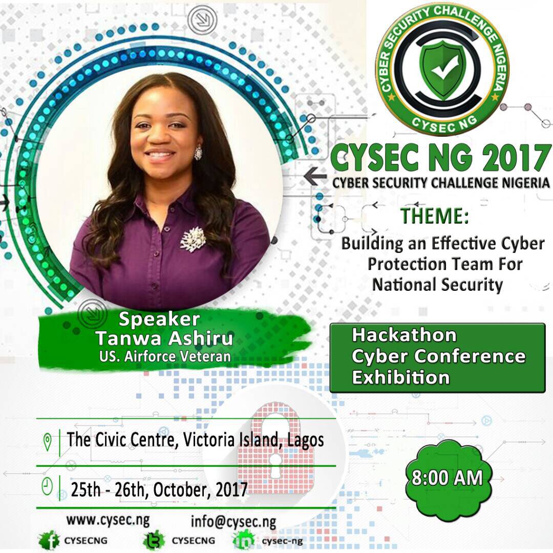 Bulwark_Intel's tweet image. Protect your business from cyber criminals! Join @tanwaashiru CEO @Bulwark_Intel at the @CYSECNG #cybersecurity #hackingchallenge