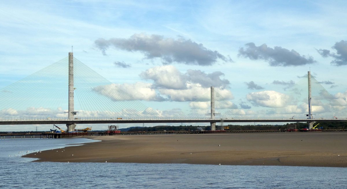 BRC_Ltd's tweet photo. Congratulations @merseygateway on the successful delivery of the new Mersey Gateway Bridge. 
Opened 14.10.17. 
9.2 km of bridge &amp; road! https://t.co/srPmhJJ8m0