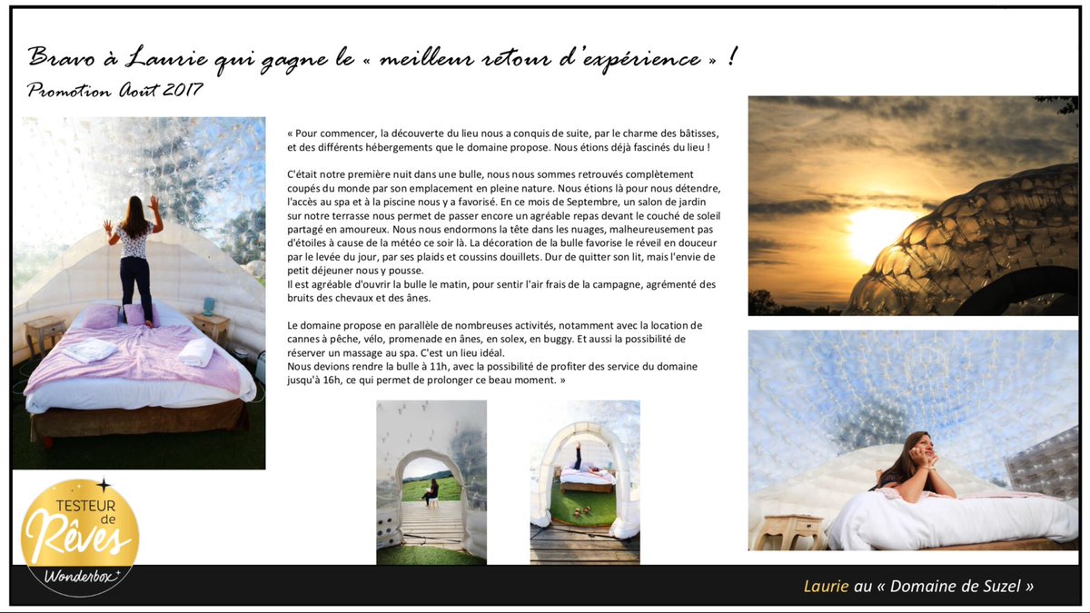 Entredeuxretros's tweet photo. Très content de vous annoncez que nous remportons le meilleur retour d’expérience en tant que «Testeurs de rêves»
https://t.co/Oh7nonaUK1 https://t.co/Dzc5ETchOv