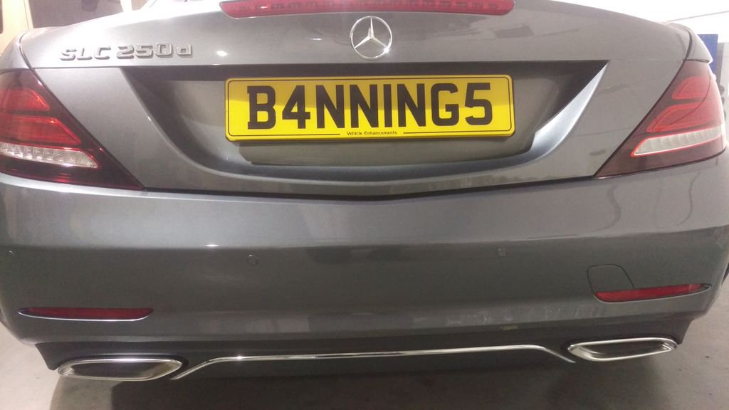 #Mercedes SLK - fitted factory look, flush fit front &amp; rear parking sensors which can be colour coded to the to exact colour of the vehicle.