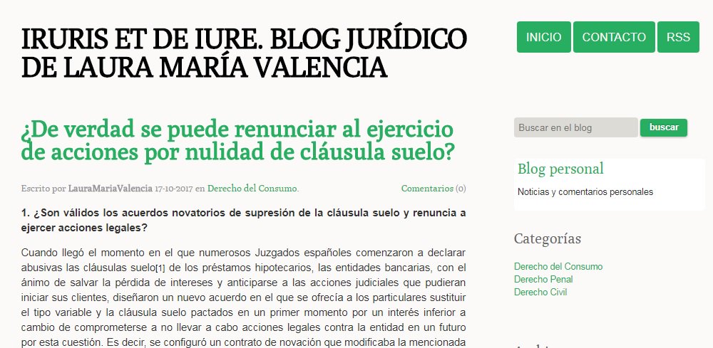 lauri_valencia's tweet photo. Artículo sobre los pactos con entidades bancarias sobre la modificación de la cláusula suelo y acciones judiciales
https://t.co/TnKttwKQLg https://t.co/zn5xODqJgw