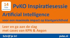 PvKO's tweet photo. 14 november #Inspiratiesessie Artificial Intelligence #AI. Lees je alvast in https://t.co/QBNXlDyrQs  #praktijkcase #break out sessies@PvKO https://t.co/8aeQbSnOYA