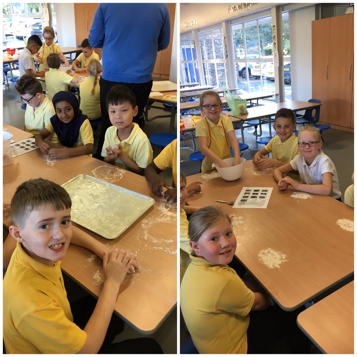 ButtonLane_'s tweet photo. Busy baking bread this morning! #Class5CE #Class5AC #Egyptianbread #Egyptians https://t.co/gQ9eUyOQpY