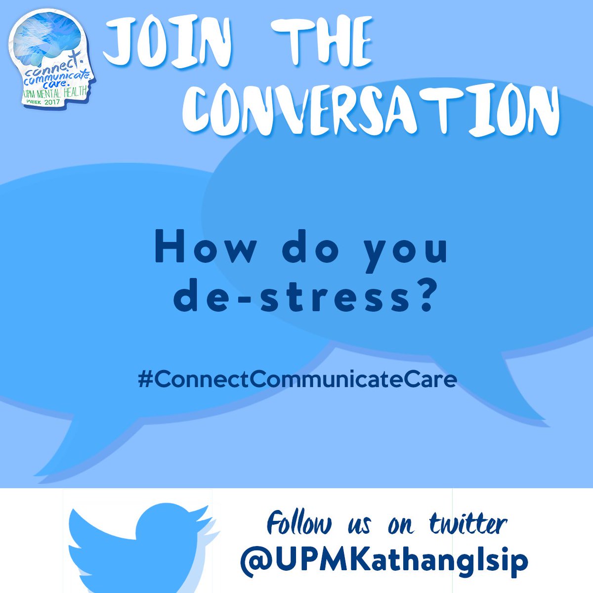 bigkis_upm's tweet photo. How do you de-stress? #ConnectCommunicateCare #KathangIsip2017 https://t.co/NnPlVRa2nP