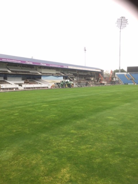 MoneBros's tweet photo. Mone Bros @YorkshireCCC #Headingley stadium again to extract top soil with #grabwagon and supply stone for ground maintenance #Leeds https://t.co/my4ro14tuk