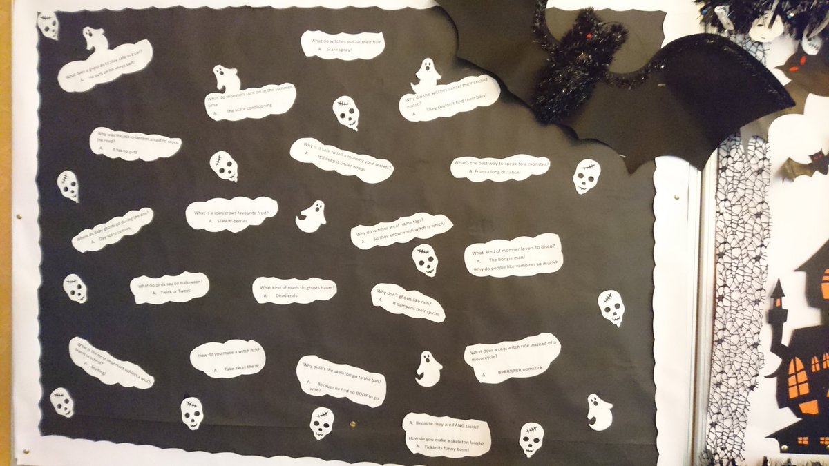 Emily_DRI's tweet photo. Our spooky boards all ready for halloween here at Broome park @diamondresorts  #diamondresorts #halloween #DRItechsavy https://t.co/MNx88DsMnT