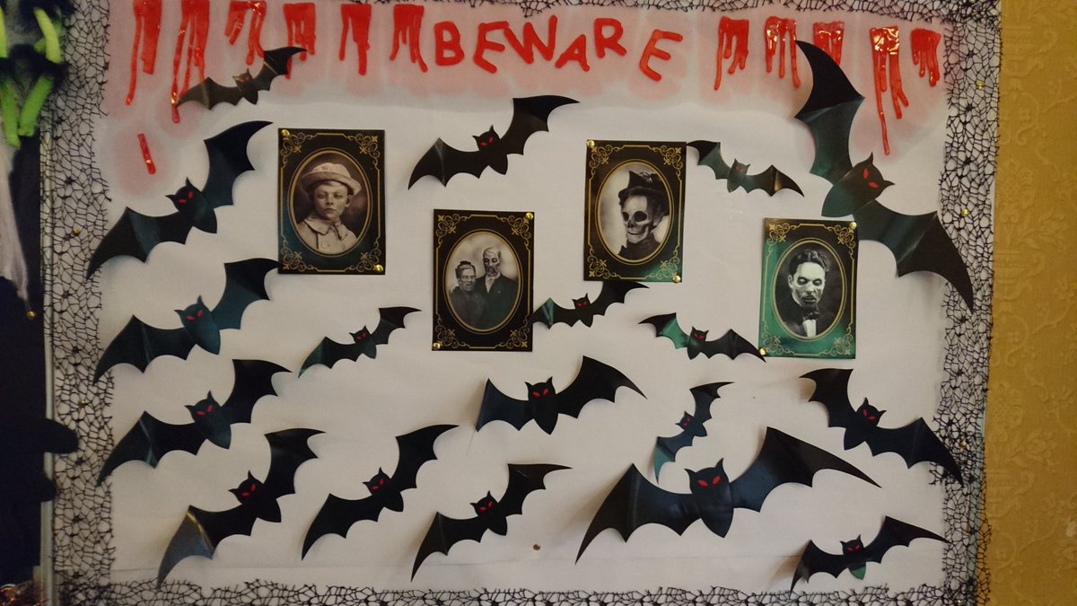 Emily_DRI's tweet photo. Our spooky boards all ready for halloween here at Broome park @diamondresorts  #diamondresorts #halloween #DRItechsavy https://t.co/MNx88DsMnT