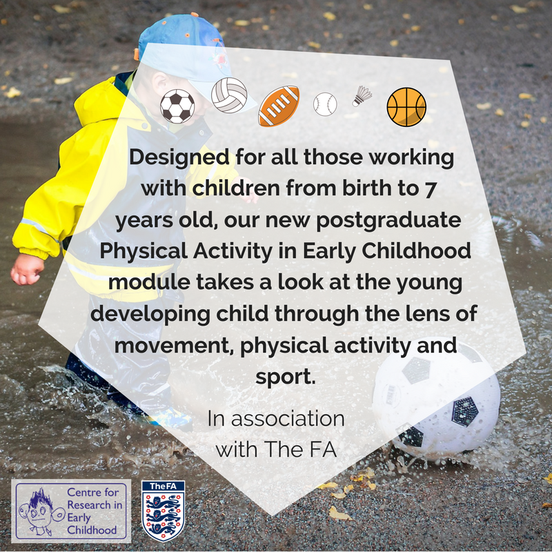 _CREC's tweet photo. Still time 2 enrol on our Physical Activity in #ECE course - perfect 4 sports coaches/practitioners! Strts 6.11.17 👉 https://t.co/CrYt1xGGcP https://t.co/2HMIBpsq3q