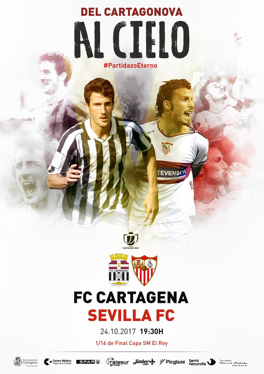 FCCartagena_efs's tweet photo. CARTEL | 1/16 de final #CopaDelRey @FCCartagena_efs Vs @SevillaFC #PartidazoEterno 🙌 https://t.co/lNE44x2v4R