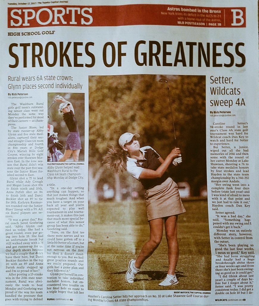 peterson_rick's tweet photo. Check out state champions @RuralGolf, @HaydenGolf and @carolinesetter in today's Cap-Journal. https://t.co/CuNxaaBgZo