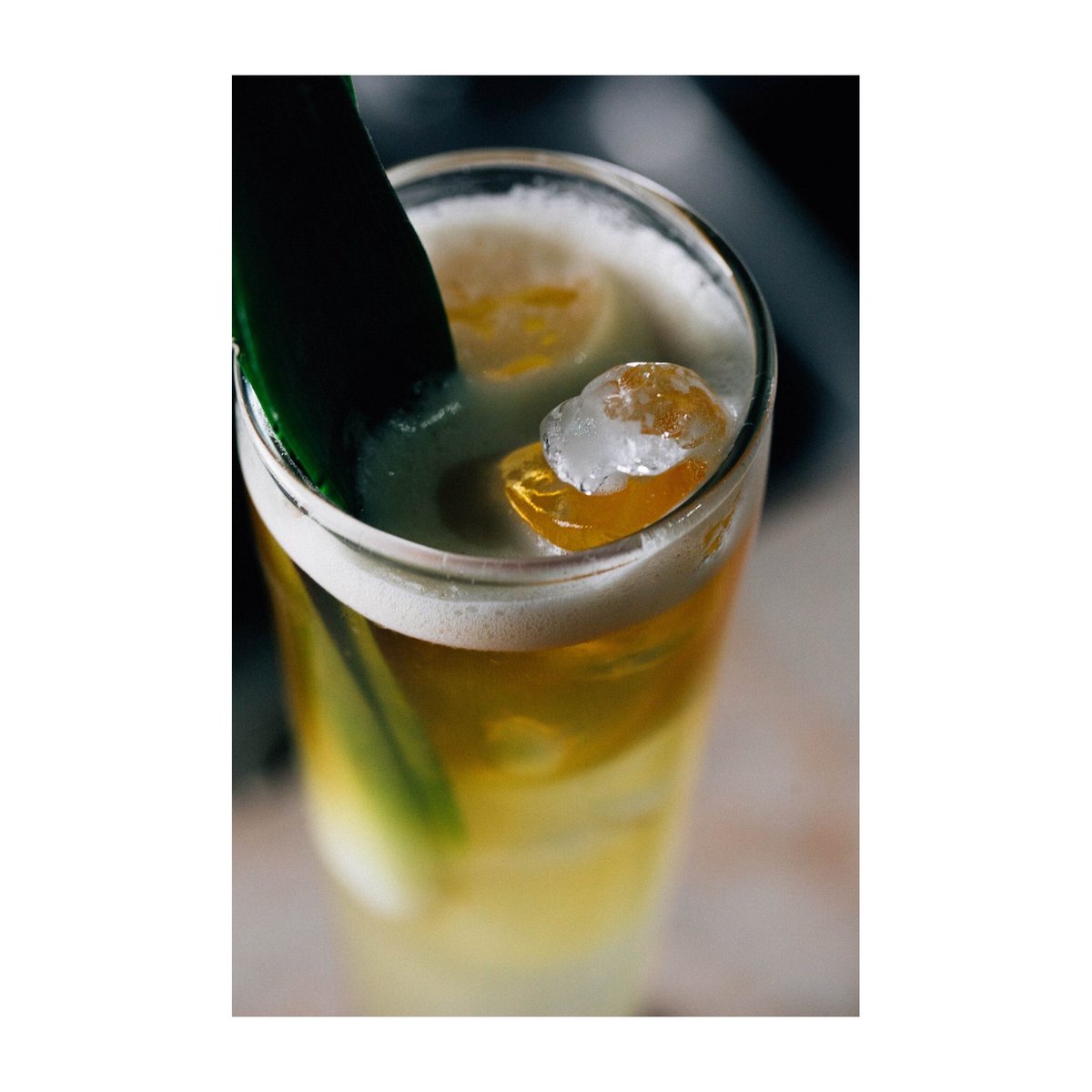 Alement 🍍 Plymouth, Pineapple infused Falernum, Pineapple, Apple, Fresh Lime and topped with IPA.

#CocktailList #Volume3 #RitasBelfast