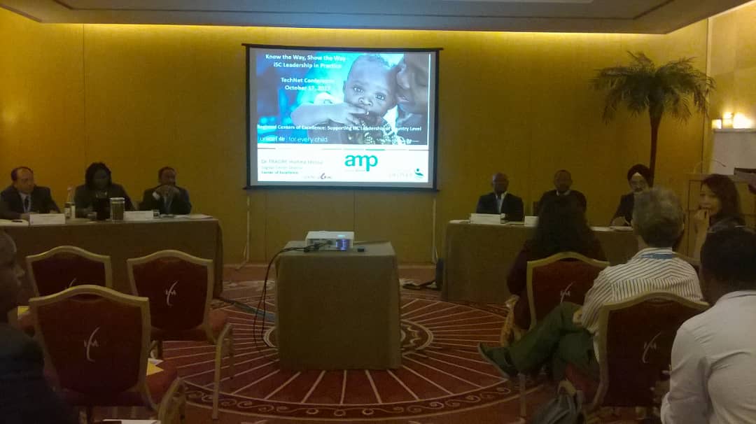 LOGIVAC's tweet photo. #TechNetConference "Regional Centers of excellence: Supporting iSC leadership at country level" by @htraore3, #Logivac Center director https://t.co/LWk20lejNc