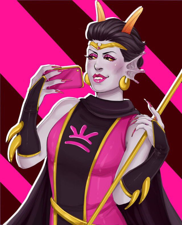 panicawa's tweet photo. Glamazon #hiveswap #trizza https://t.co/23EzIVkU73