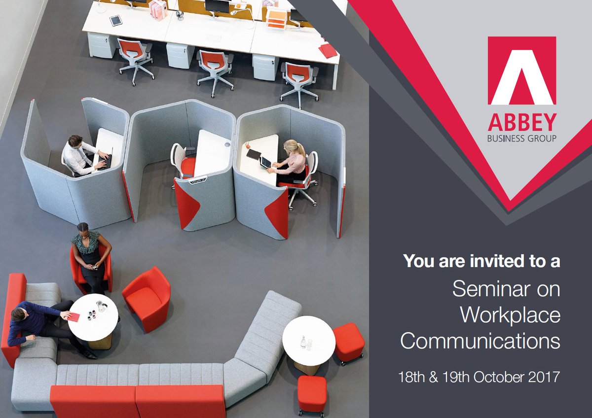 You're invited to a seminar on #workplace communications this Weds &amp; Thursday. Click for more info &amp; to book -  ow.ly/MVes30fVQj1