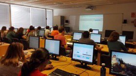 socratic2020's tweet photo. Hoy estamos en la @UIBuniversitat con #Socratic #CiberPLus creando retos para para alcanzar los #ODS #H2020 @CAPSSIEU #InnovaciónSocial https://t.co/bPXlZ06Eg7