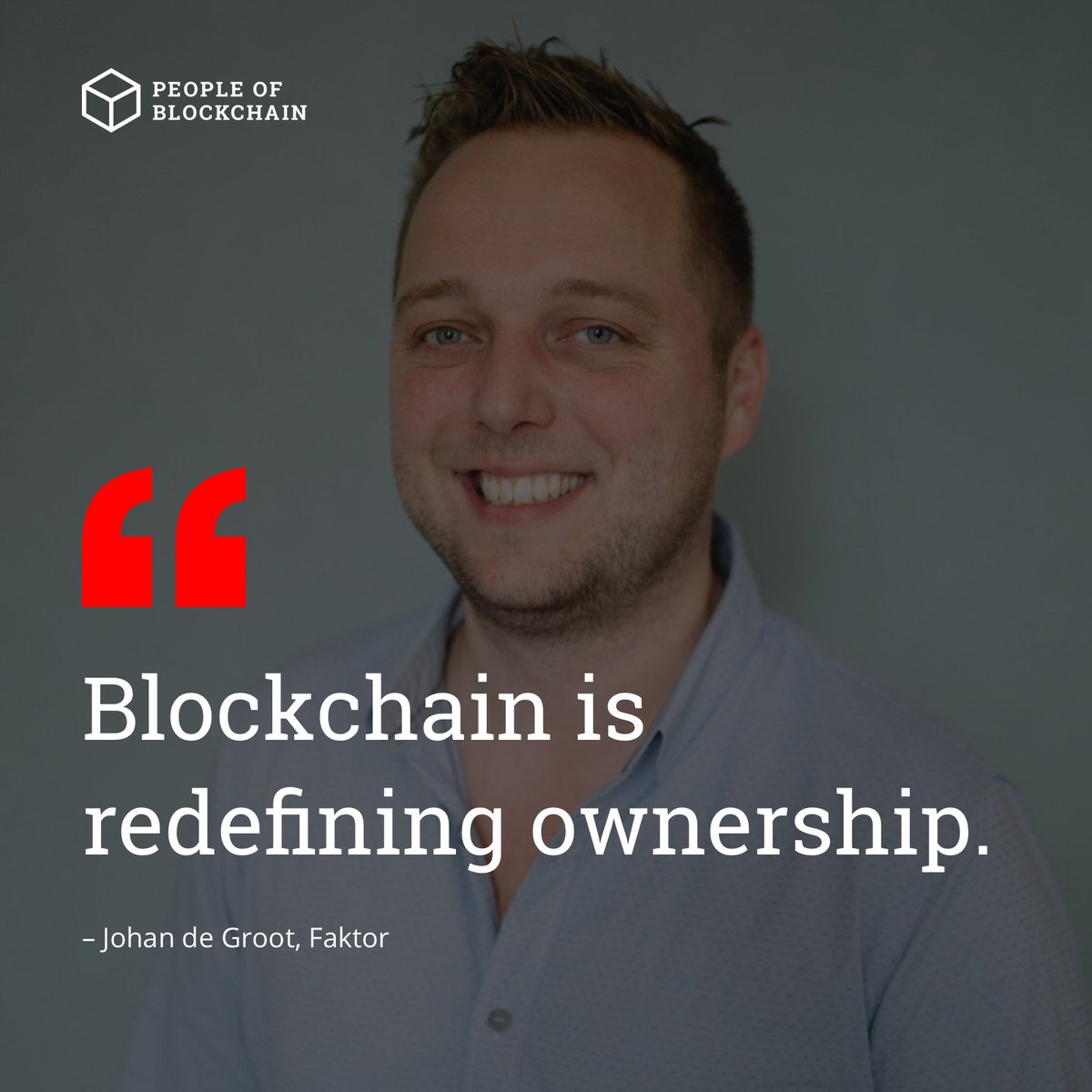 Johan is developing a new blockchain based product to redefine consumer control over data #blockchain #peopleofblockchain #tech #bitcoin