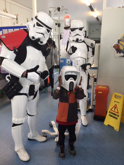 Return of the Jedi or should we say arrival of Jedi &amp; Storm Troopers <a href="/bthftpaeds/">BTHFT Paediatrics</a>, having a fun with everyone!