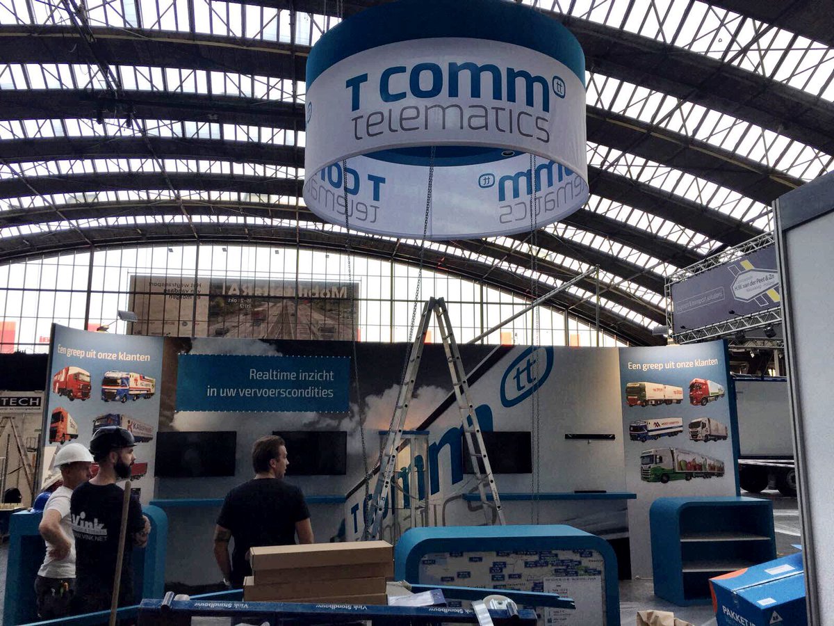 TCommTelematics's tweet image. De voorbereidingen voor de #MobiliteitsRAI zijn in volle gang. Wij hebben er zin in. Zien wij u daar? #mobiliteitvanmorgen #TCommtelematics