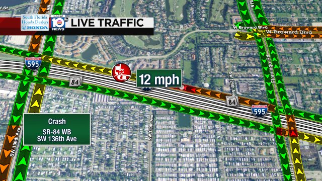Crash on SR-84 WB at SW 136th Ave #traffic https://t.co/Yda6dxmp6O