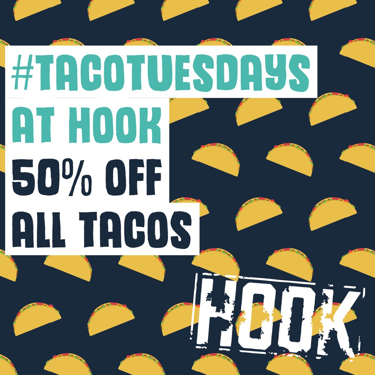 Psst... #TacoTuesday is waiting for you! 🌮🌮🌮
Treat yourself to 50% OFF all our fish, chicken and vegetarian tacos today.