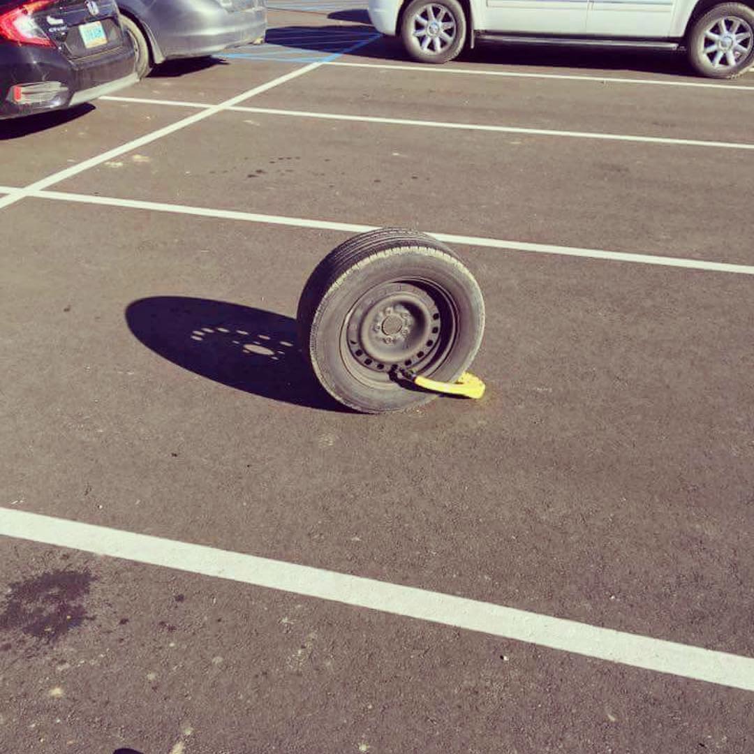 That's one way to avoid a parking ticket!