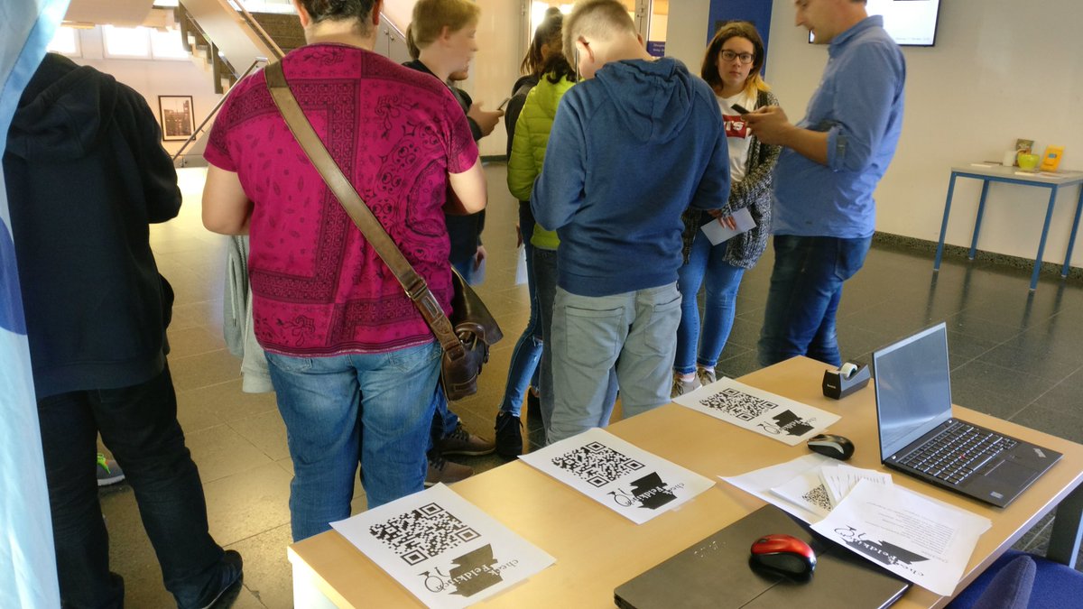 kpeboeck's tweet photo. "Check Feldkirch" - digitale Schnitzeljagd durch Feldkirch mit Actionbound PH Vorarlberg @harubert @kpeboeck und 90 SuS #wdmk17 https://t.co/Q9hpro1XRK