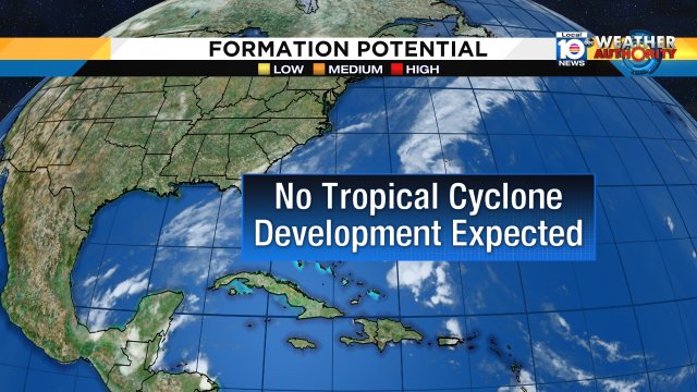 Im happy to tell you the NHC as of 8am is saying all is quiet in the tropics for now.Keep it tuned to local10 https://t.co/lky1U9WYSB