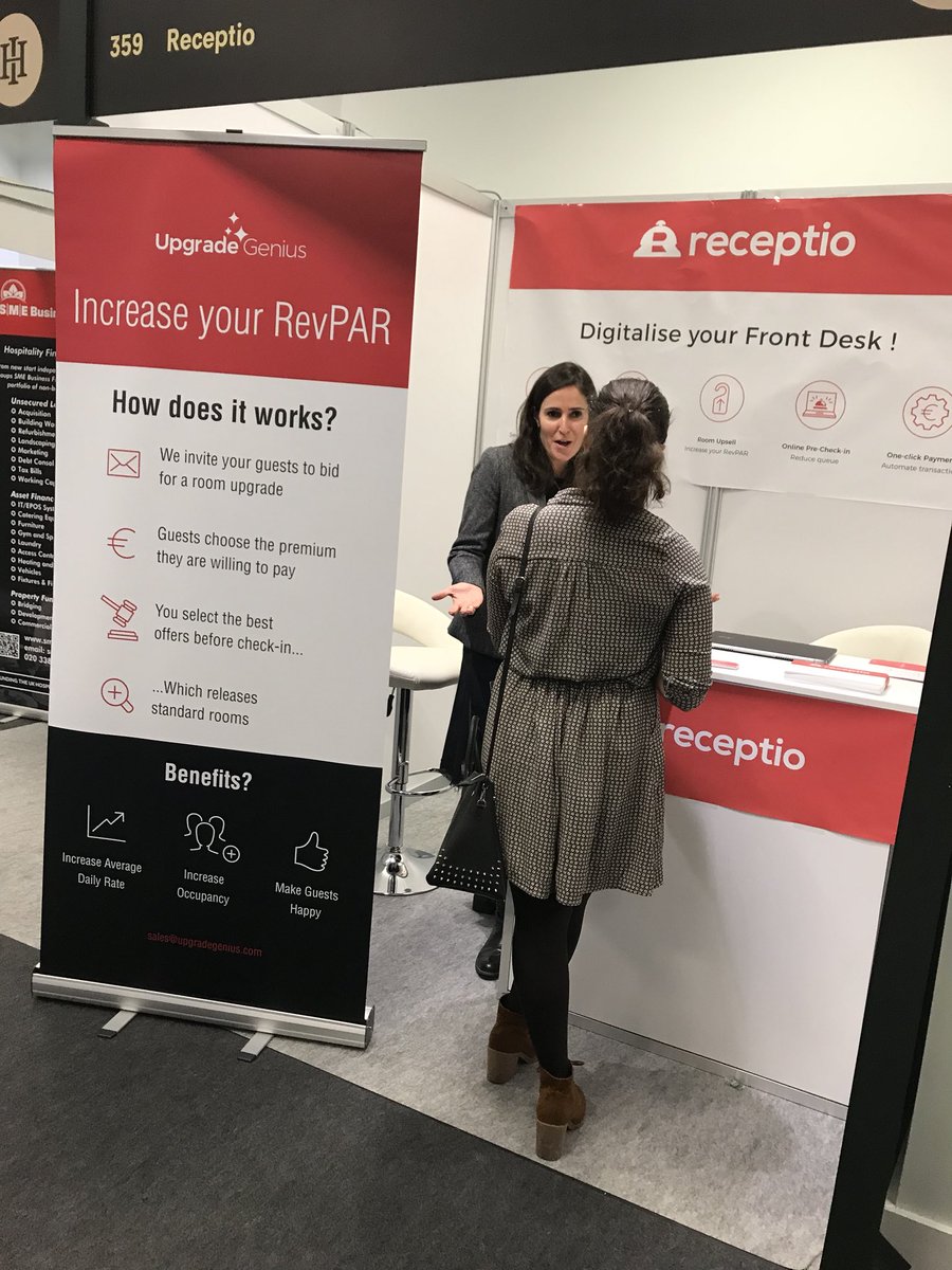 Good morning England ! Joins us booth 359 to find out how you can digitalise your front desk and increase RevPAR #IndependantHotelShow #London