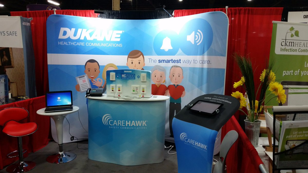Come visit CareHawk at Booth #141 and get a closer look at the new DUKANE HC7000! #nursecall #Healthcare #ltclv