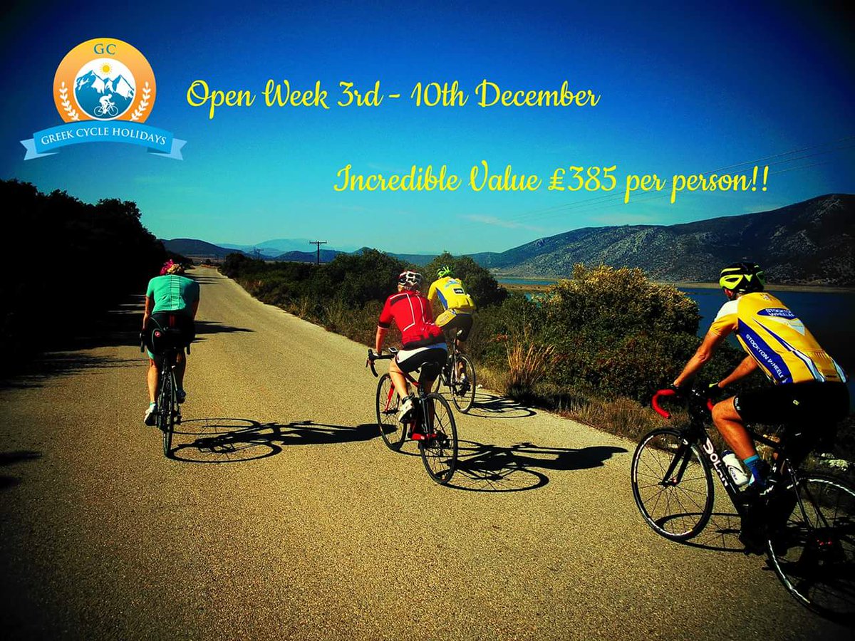 GCHols's tweet photo. Join #teamGCH #openweek. #greekcycling #cyclegreece #allinclusive #cycling #incrediblevalue #evia #cycleholidays https://t.co/XIlF957aJd https://t.co/XEofOYk3v9