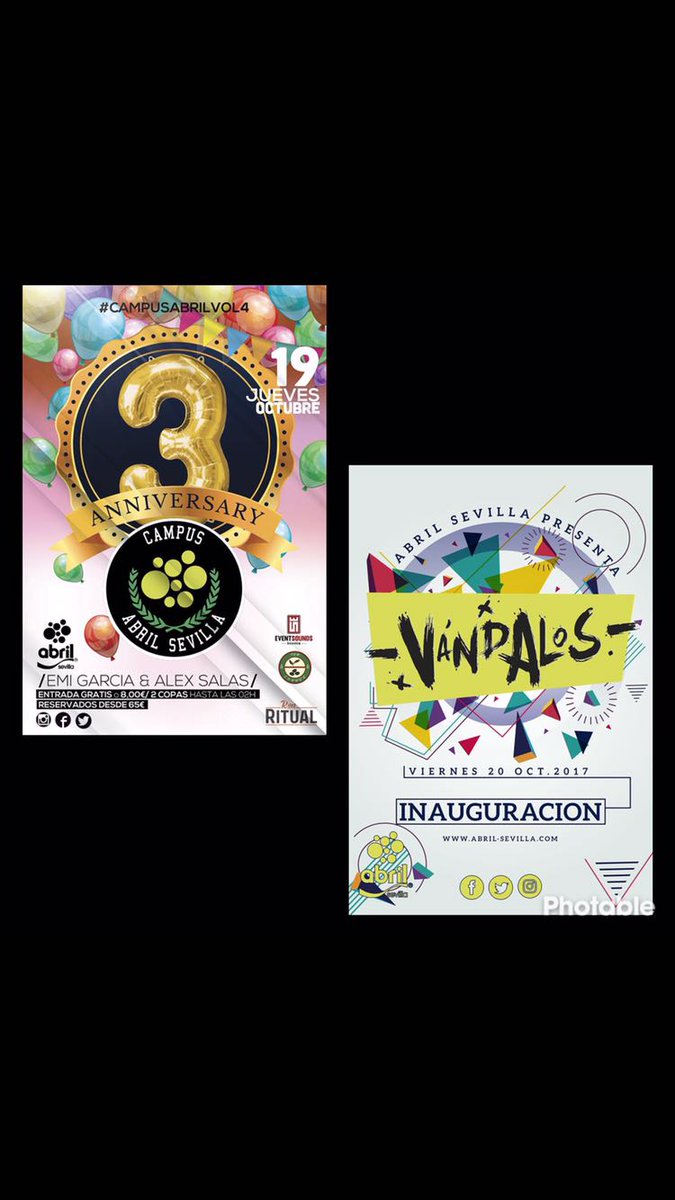 manuelconde11's tweet photo. Esta semana promete en @AbrilSevilla.
Aniversario vs inauguración @CampusAbril vs #Vándalos

Inf y reservas 677818973 https://t.co/UU38jpBPWz