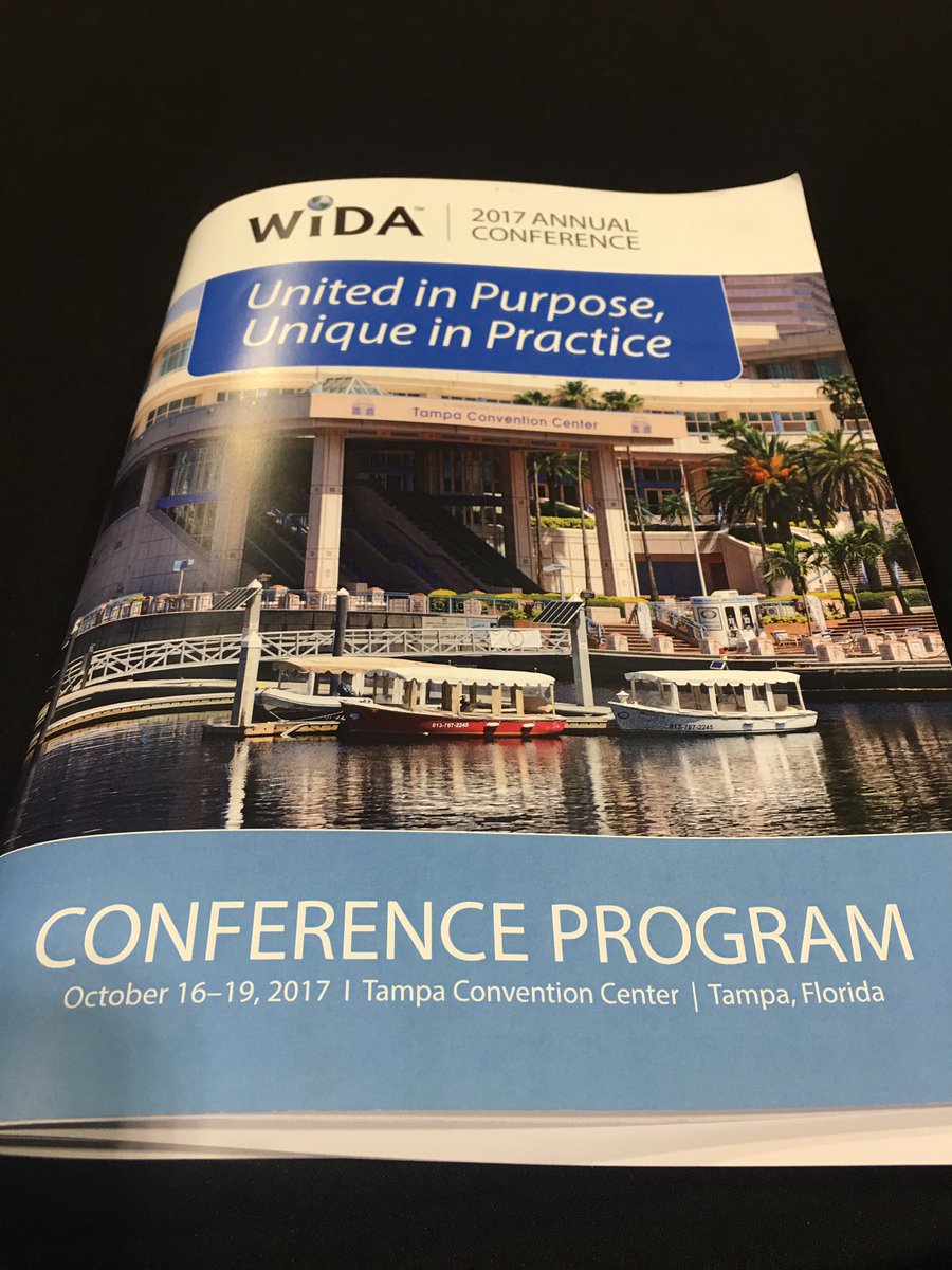 Ready for a day of inspiring sessions! #wida2017