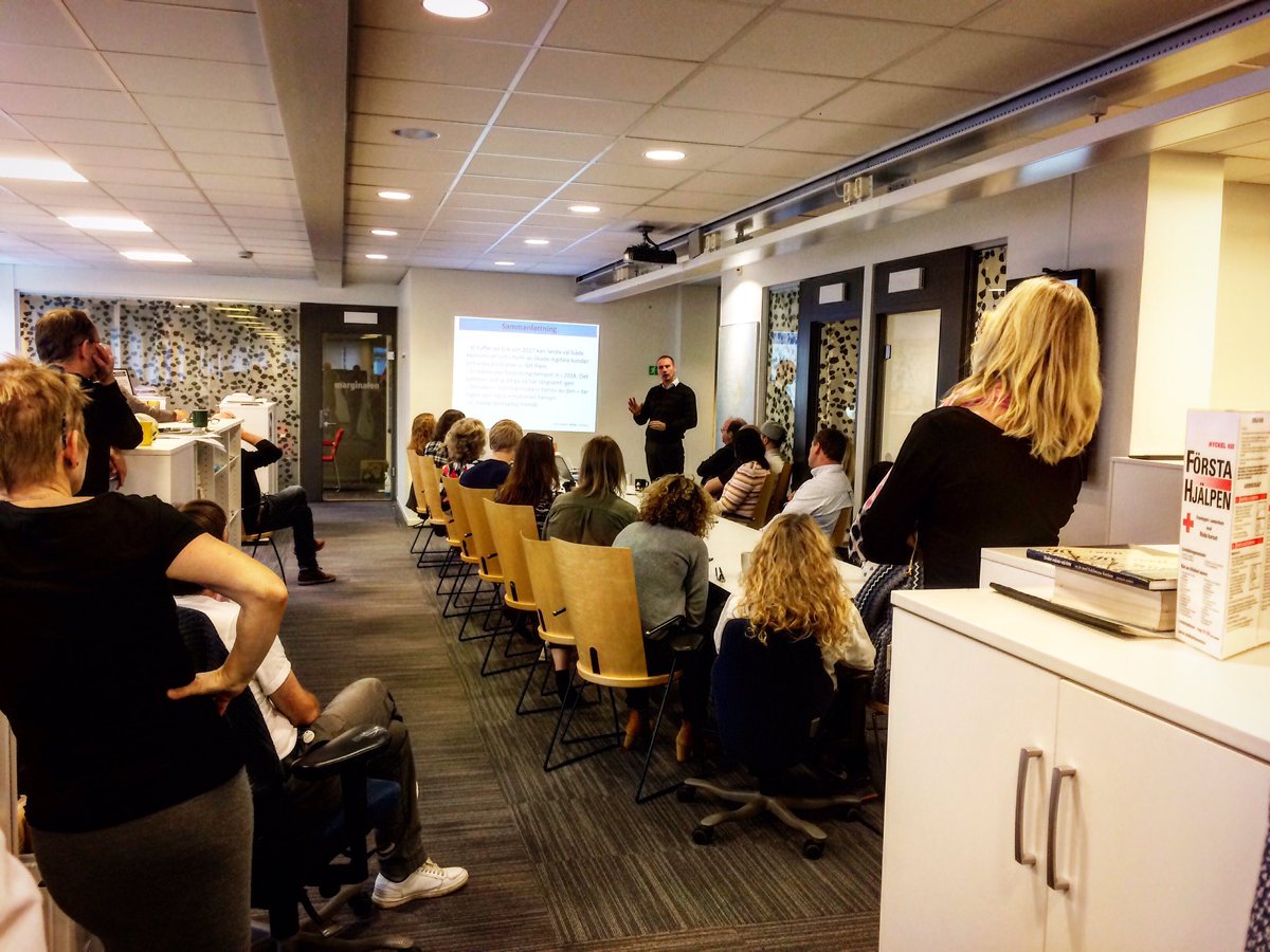 På redaktionen dag: Lägesrapport signerad vd:n @jimmienaslund.