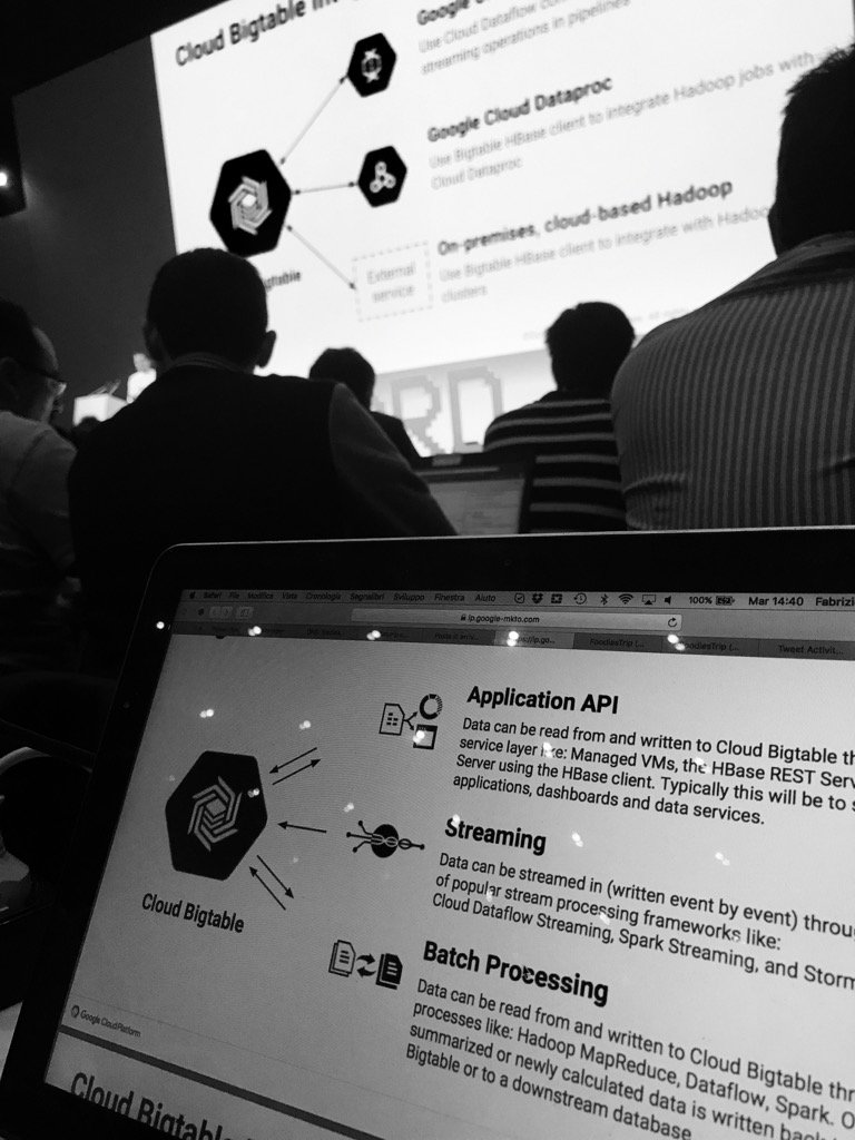 foodiestrip's tweet image. Dopo il Big #lunch arriva #cloudBigtable #GoogleCloudOnboard #onboardchallenge #nosql