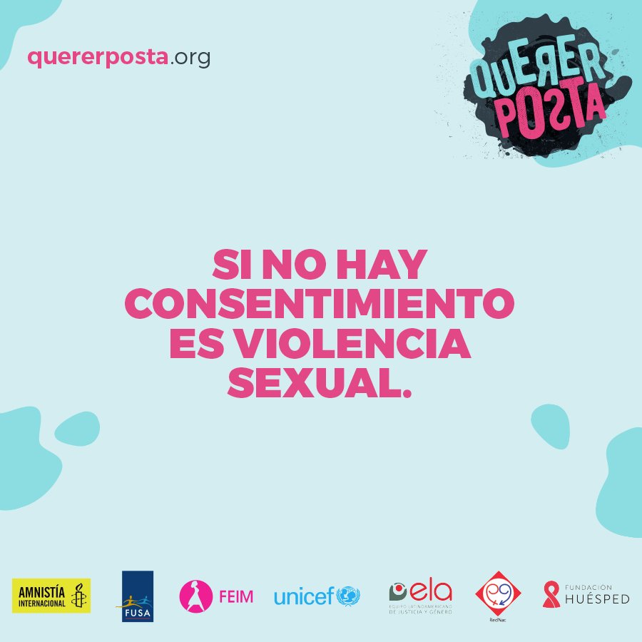 Grupofusa's tweet photo. #QuererPosta es consensuar. Si no hay consentimiento es violencia. Conocé más en https://t.co/xlkyiOeUtN https://t.co/Z4lvt51m7K