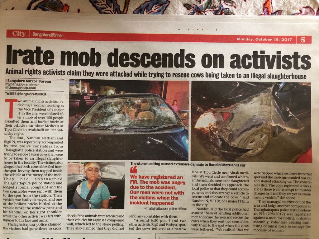 vinod_bansal's tweet image. Will @CMofKarnataka @Karnatakapolice take action agnst attackers of #women #sofwareEngineer #GauRakshakNandini in #ITHub #Bangalore