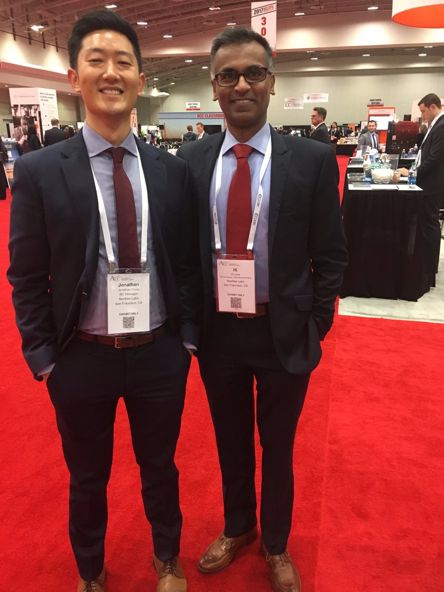HireAnEsquire's tweet image. Come say hello to these unintentionally twinning innovators at Booth 309 #ACCAM17 @nextlawlabs @Dentons helping you build a #betterpractice