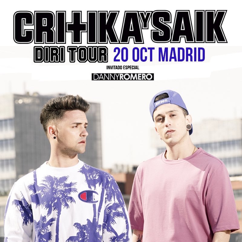 A 3 DÍAS del CONCIERTAZO del #DIRITOUR de Madrid en <a href="/salacaracol/">Sala Caracol</a> Entradas a la venta en <a href="/ticketea/">ticketea by Eventbrite</a> y <a href="/TicketmasterES/">Ticketmaster España</a> No puede faltar nadie 🙌🏽