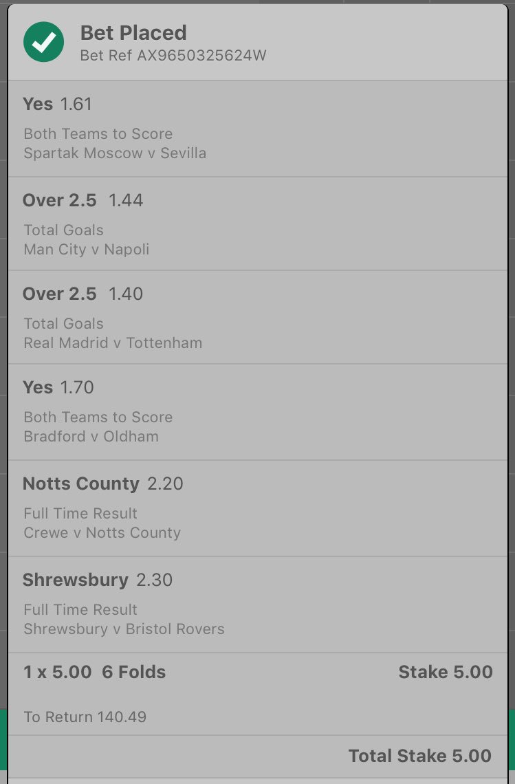 FiftyToOne's tweet image. Odds aren't as long as I'd normally go for but I couldn't find another leg that I fancied 👍